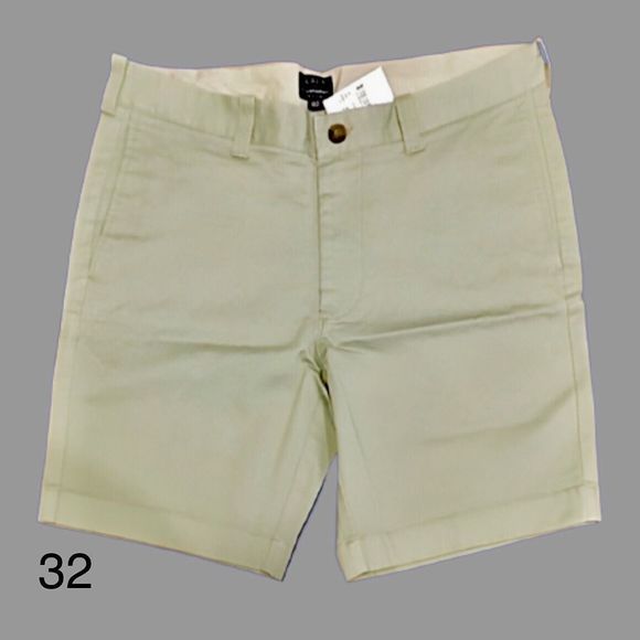 J.CREW Gramercy Mens Flat Front Khaki Flex Shorts Sz 32 NWT - Picture 2 of 15